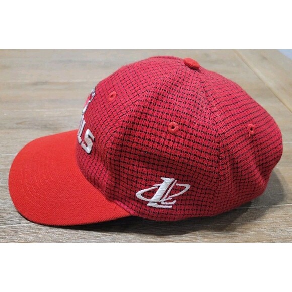 Vintage New Jersey Devils Hat NHL Logo Athletic Grid Hockey Cap Strapback Red - Picture 2 of 6